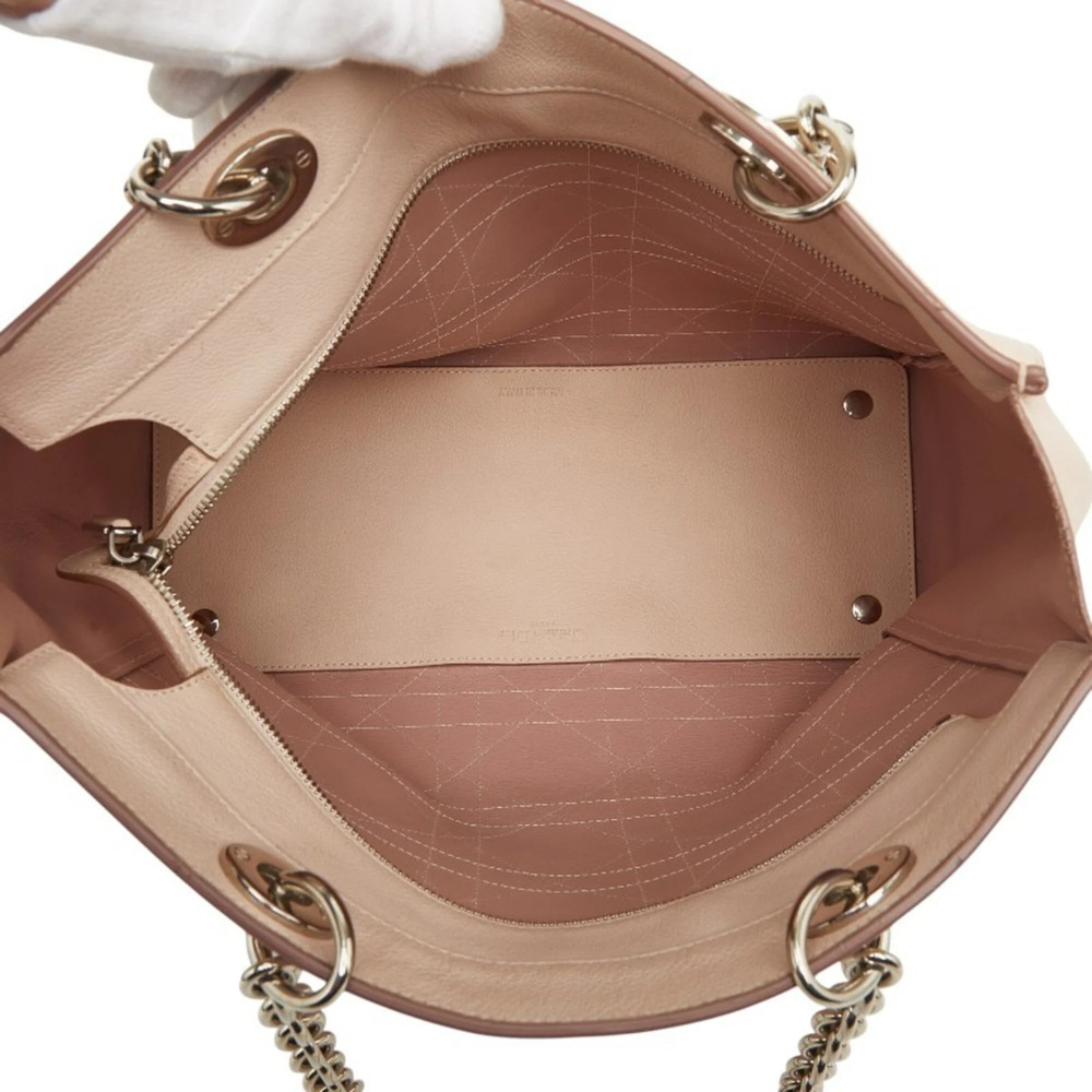 CHRISTIAN DIOR Pink Leather Shoulder Bag - Picture 8 of 11
